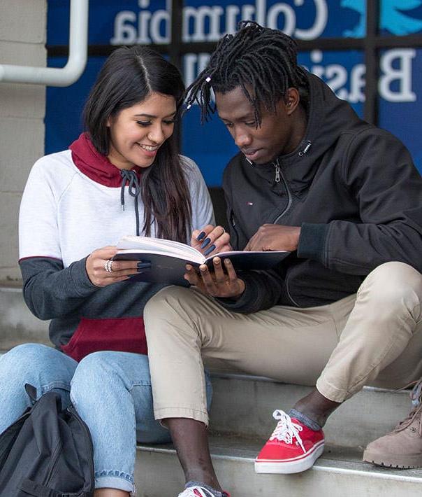 Students with book